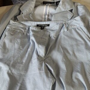 Briggs New York Blue Pinstripe Suit